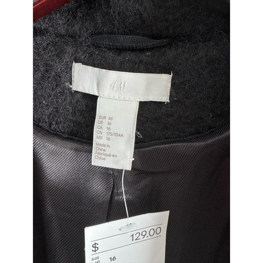 H&M SHORT WOOL-BLEND COAT - Picture 7 of 9